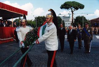 Cerimonia inaugurale delle celebrazioni del cinquantennale della Resistenza e della guerra di Liberazione