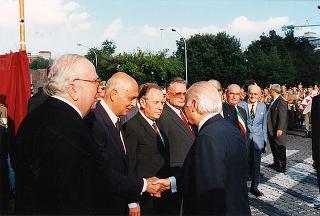 Cerimonia inaugurale delle celebrazioni del cinquantennale della Resistenza e della guerra di Liberazione
