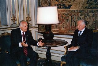 Gian Tommaso Mugnozza, Presidente della Conferenza permanente dei rettori delle Università italiane, e componenti il Comitato di presidenza della Conferenza