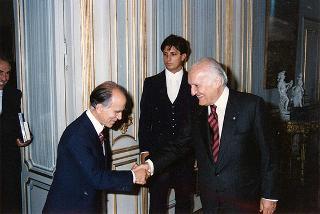 Incontro con una delegazione del Club Alpino Italiano in occasione del centenario d'inaugurazione del rifugio più alto d'Europa