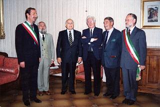 Intervento del Presidente della Repubblica Scalfaro, in forma privata, a Boves (Cuneo), per il 50° anniversario dell'eccidio.
