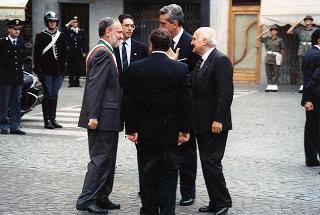 Intervento del Presidente della Repubblica Scalfaro, in forma privata, a Boves (Cuneo), per il 50° anniversario dell'eccidio.