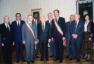 Intervento del Presidente della Repubblica Scalfaro, in forma privata, a Boves (Cuneo), per il 50° anniversario dell'eccidio.