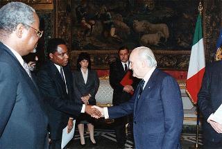 Antero Alberto Everdosa Abreu, nuovo ambasciatore della Repubblica della Angola: presentazione di lettere credenziali
