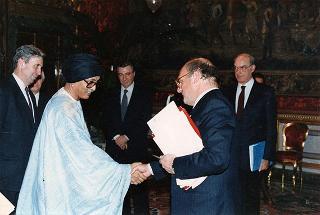 Melainine Ould Moctar Neche, nuovo ambasciatore della Repubblica Islamica di Mauritania: presentazione di lettere credenziali