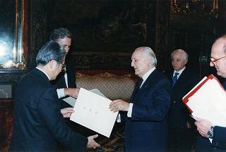 Masamichi Hanabusa, nuovo ambasciatore del Giappone: presentazione di lettere credenziali