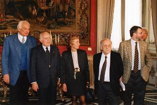 Il Presidente della Repubblica Oscar Luigi Scalfaro incontra l'on. Marco Pannella