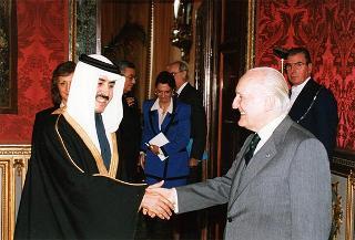 Nasser bin Hamad bin Mubarak al-Khalifa, nuovo ambasciatore dello Stato del Quatar: presentazione di lettere credenziali