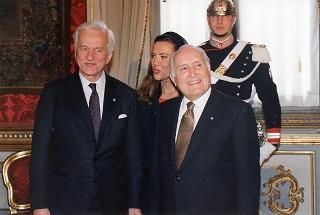 Incontro del Presidente della Repubblica Oscar Luigi Scalfaro con Richard von Weizsaecker, Presidente della Repubblica Federale di Germania