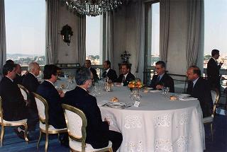 Incontro e colazione con il Presidente della Repubblica Ceca, Vaclav Havel.