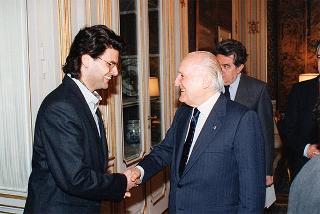 Incontro del Presidente della Repubblica Oscar Luigi Scalfaro con la Presidenza nazionale della Federazione universitaria cattolica italiana
