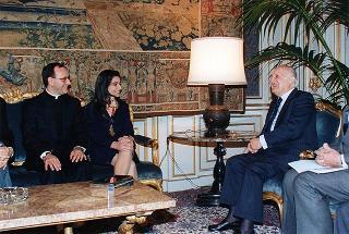 Incontro del Presidente della Repubblica Oscar Luigi Scalfaro con la Presidenza nazionale della Federazione universitaria cattolica italiana