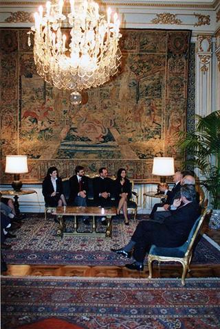Incontro del Presidente della Repubblica Oscar Luigi Scalfaro con la Presidenza nazionale della Federazione universitaria cattolica italiana