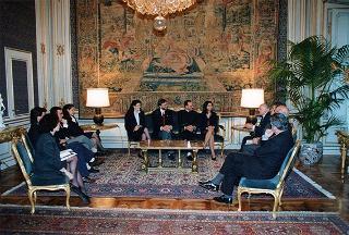 Incontro del Presidente della Repubblica Oscar Luigi Scalfaro con la Presidenza nazionale della Federazione universitaria cattolica italiana