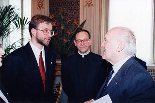 Incontro del Presidente della Repubblica Oscar Luigi Scalfaro con la Presidenza nazionale della Federazione universitaria cattolica italiana
