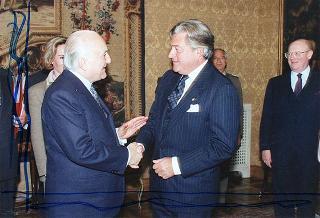 Incontro del Presidente della Repubblica Oscar Luigi Scalfaro con Lacalle Herrera, Presidente della Repubblica Orientale dell'Uruguay