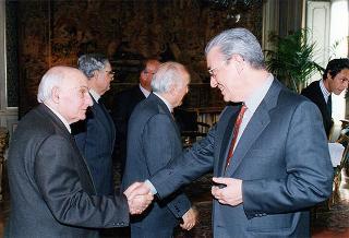 Incontro del Presidente della Repubblica Oscar Luigi Scalfaro con Jalal Talabani, leader dell'Unione patriottica del Kurdistan