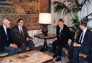 Incontro del Presidente della Repubblica Oscar Luigi Scalfaro con Waldemar Pawlak, primo ministro della Repubblica di Polonia