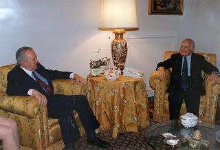 Incontro del Presidente della Repubblica Oscar Luigi Scalfaro con Mario Soares, Presidente della Repubblica del Portogallo