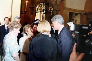 Visita ufficiale del Presidente degli USA Bill Clinton e signora Hillary Clinton