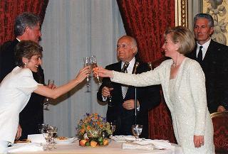 Pranzo al Palazzo del Quirinale in onore del Presidente degli Stati Uniti d'America e della Signora Clinton