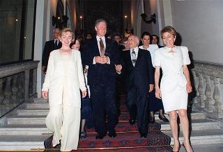 Pranzo al Palazzo del Quirinale in onore del Presidente degli Stati Uniti d'America e della Signora Clinton