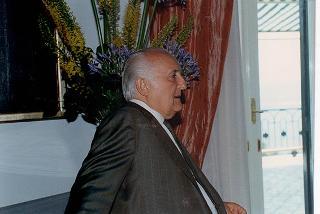 Soggiorno del Presidente della Repubblica Oscar Luigi Scalfaro a Villa Rosebery.