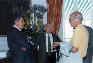 Soggiorno del Presidente della Repubblica Oscar Luigi Scalfaro a Villa Rosebery.