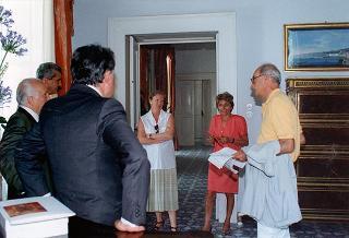 Soggiorno del Presidente della Repubblica Oscar Luigi Scalfaro a Villa Rosebery.