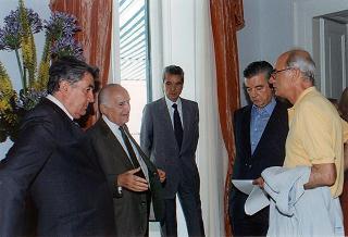 Soggiorno del Presidente della Repubblica Oscar Luigi Scalfaro a Villa Rosebery.