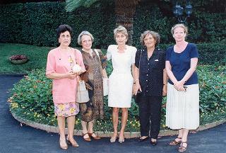 Soggiorno del Presidente della Repubblica Oscar Luigi Scalfaro a Villa Rosebery.