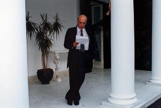 Soggiorno del Presidente della Repubblica Oscar Luigi Scalfaro a Villa Rosebery.