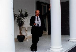 Soggiorno del Presidente della Repubblica Oscar Luigi Scalfaro a Villa Rosebery.