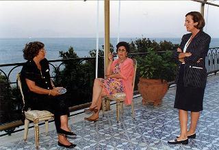 Soggiorno del Presidente della Repubblica Oscar Luigi Scalfaro a Villa Rosebery.