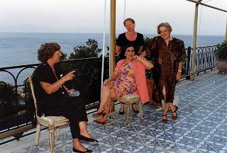 Soggiorno del Presidente della Repubblica Oscar Luigi Scalfaro a Villa Rosebery.