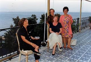 Soggiorno del Presidente della Repubblica Oscar Luigi Scalfaro a Villa Rosebery.