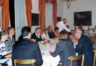 Soggiorno del Presidente della Repubblica Oscar Luigi Scalfaro a Villa Rosebery.