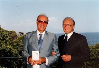Soggiorno del Presidente della Repubblica Oscar Luigi Scalfaro a Villa Rosebery.