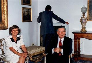 Soggiorno del Presidente della Repubblica Oscar Luigi Scalfaro a Villa Rosebery.