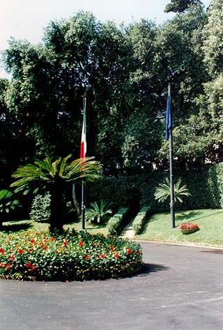 Soggiorno del Presidente della Repubblica Oscar Luigi Scalfaro a Villa Rosebery.
