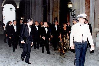 Reggia di Caserta. Ricevimento offerto dal Presidente della Repubblica per il Vertice di Napoli