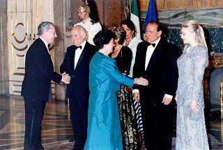 Reggia di Caserta. Ricevimento offerto dal Presidente della Repubblica per il Vertice di Napoli