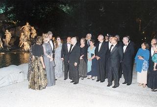 Reggia di Caserta. Ricevimento offerto dal Presidente della Repubblica per il Vertice di Napoli
