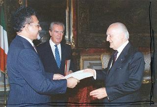 Sione Kite, nuovo ambasciatore del Regno di Tonga: presentazione di lettere credenziali