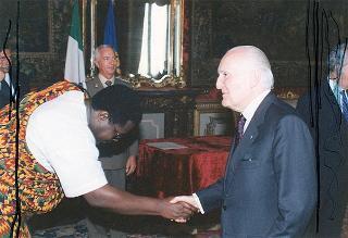 Therese Striggner Scott, nuovo ambasciatore della Repubblica del Ghana: presentazione di lettere credenziali