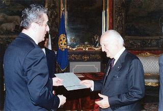 Vlatko Kraljevic, nuovo ambasciatore della Repubblica di Bosnia Erzegovina: presentazione di lettere credenziali