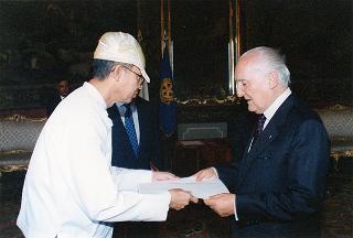 U Khin Nyein, nuovo ambasciatore dell'Unione di Myanmar: presentazione di lettere credenziali