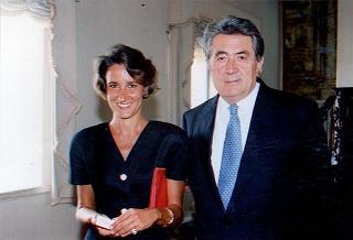 Incontro del Presidente della Repubblica Oscar Luigi Scalfaro con il Presidente della Repubblica delle Filippine e signora Ramos, e successiva colazione nel Belvedere del Torrino