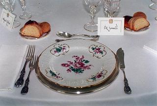 Incontro del Presidente della Repubblica Oscar Luigi Scalfaro con il Presidente della Repubblica delle Filippine e signora Ramos, e successiva colazione nel Belvedere del Torrino