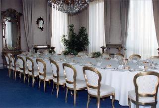 Incontro del Presidente della Repubblica Oscar Luigi Scalfaro con il Presidente della Repubblica delle Filippine e signora Ramos, e successiva colazione nel Belvedere del Torrino